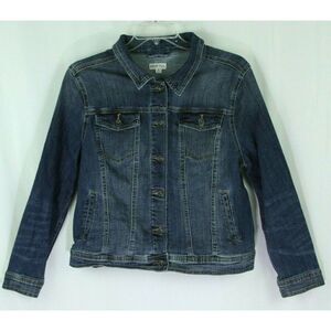 Merona Biker Jacket 1X Denim jeans jean